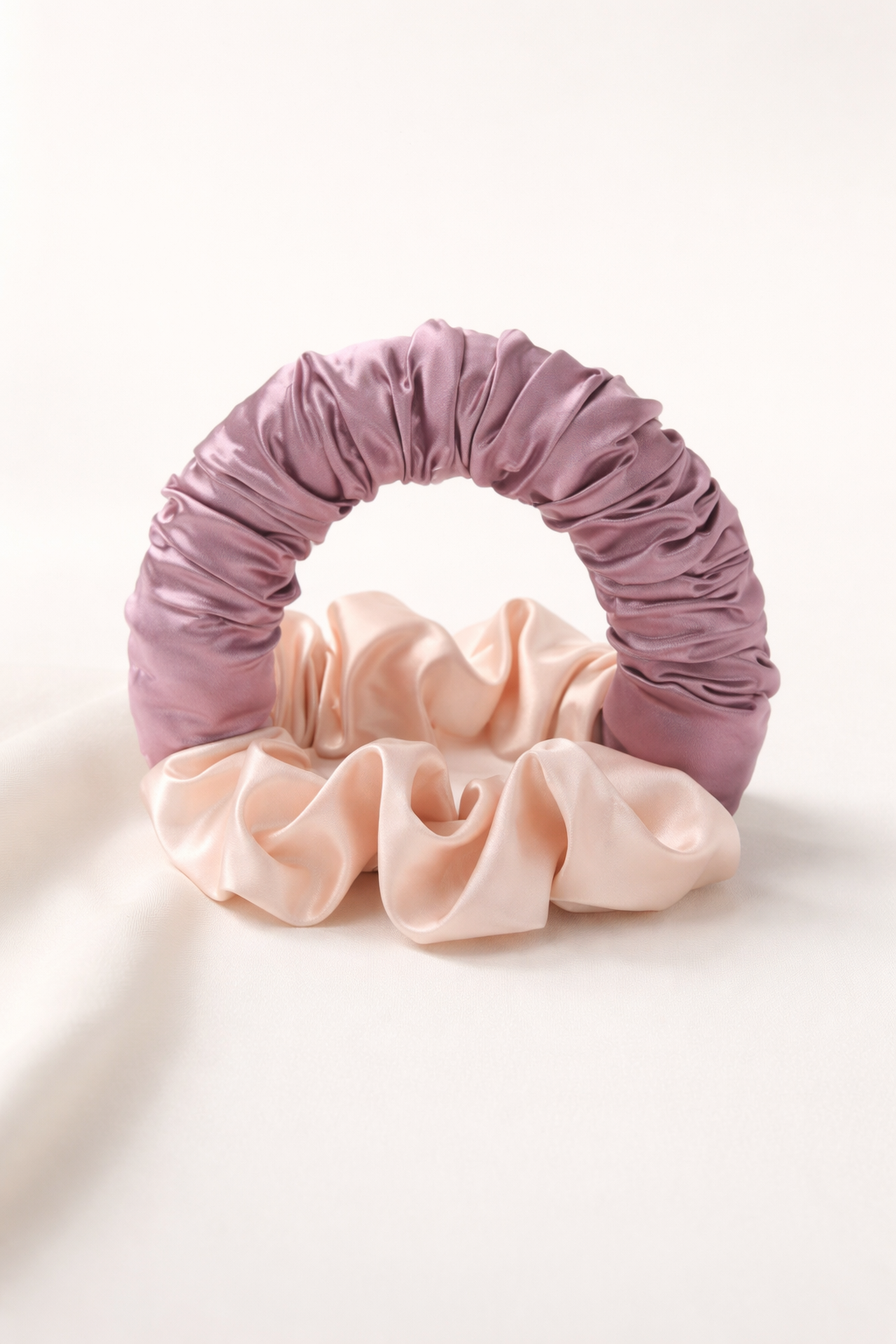 Scrunchie de nuit Bloti en satin, boucles sans chaleur